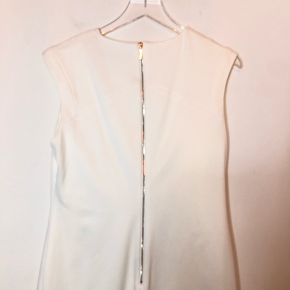 Karl Lagerfeld Ivory Midi Dress. Size 10 - Picture 3 of 7